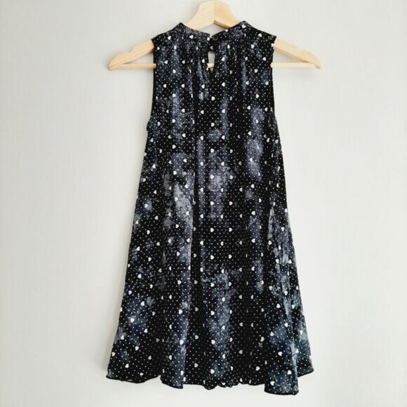 MINI MOLLY High Neck Sleeveless A-Line Dress Hearts & Dots Kids Sz 8 / M - Picture 6 of 12